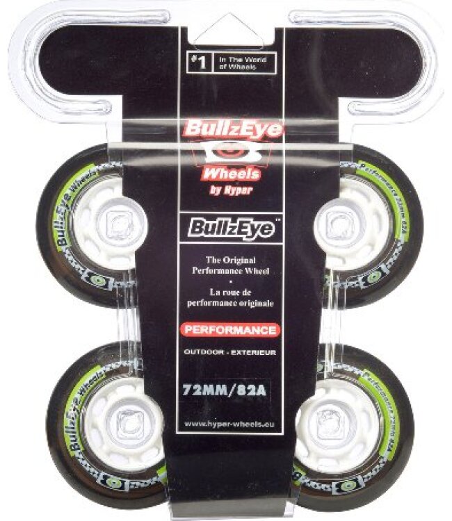 HYPER Inline Rolle Bullzeye - 82A - 70/72/76 mm - 4er Set