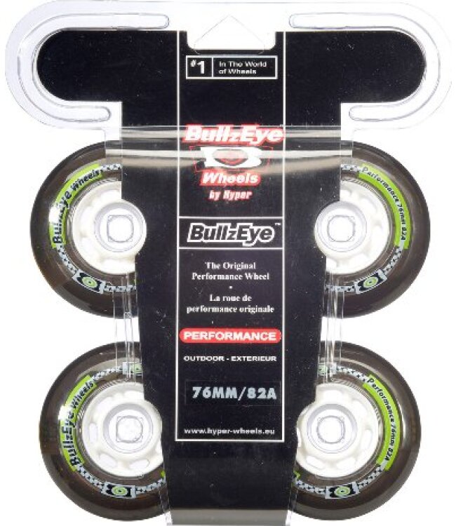 HYPER Inline Rolle Bullzeye - 82A - 70/72/76 mm - 4er Set