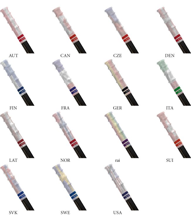 ROCKETGRIP Rubber Hockey Grip - Flag