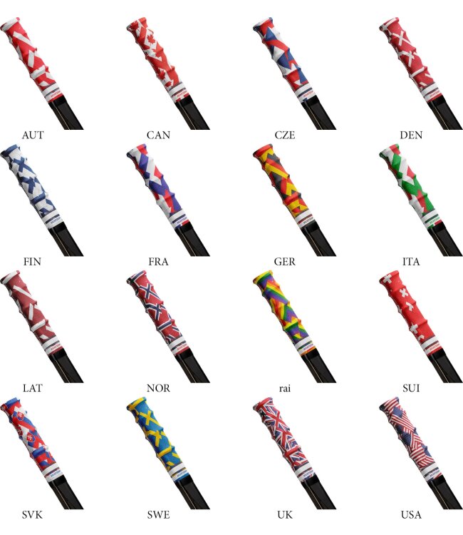 ROCKETGRIP Fabric Hockey Grip - Flag