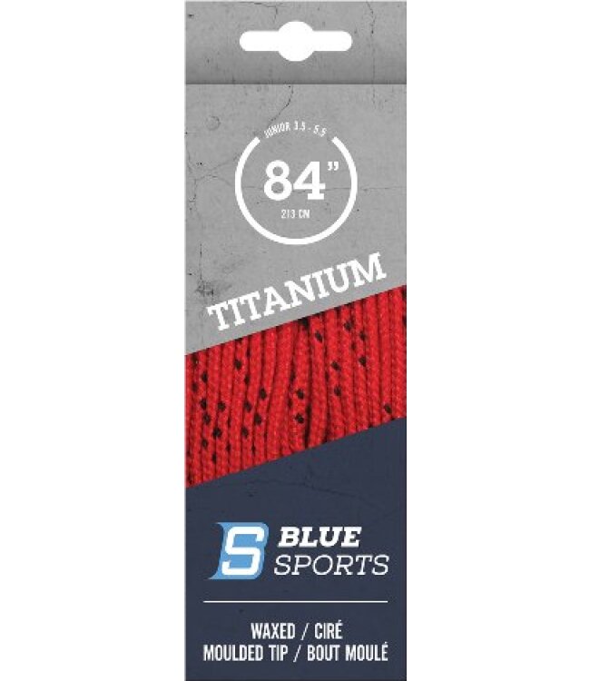 BLUE SPORTS Titanium Pro Schnürsenkel gewachst