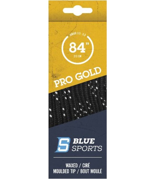 BLUE SPORTS Pro Gold Schnürsenkel gewachst