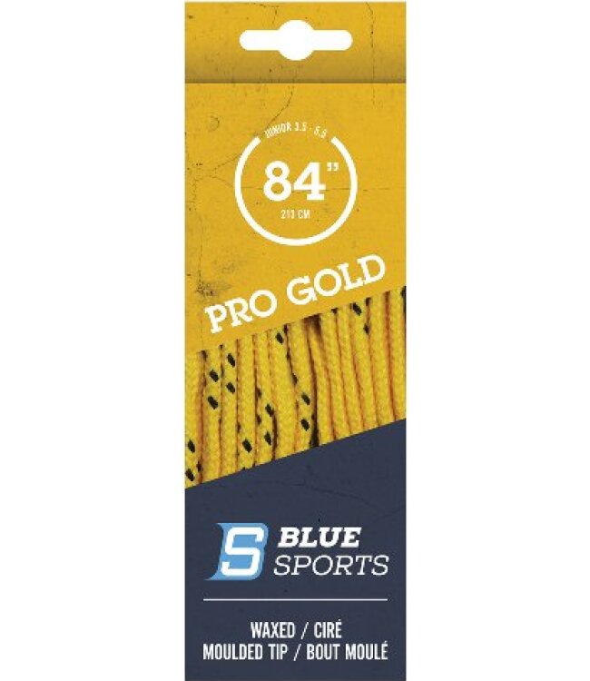 BLUE SPORTS Pro Gold Schnürsenkel gewachst