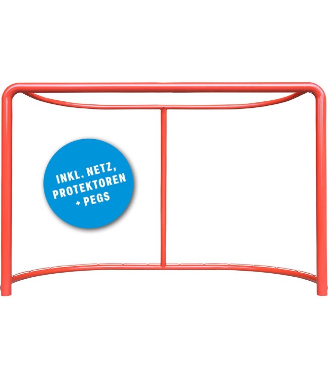 SCHANNER Eishockeytor Set Inklusive Protektor en, Netze und Pegs