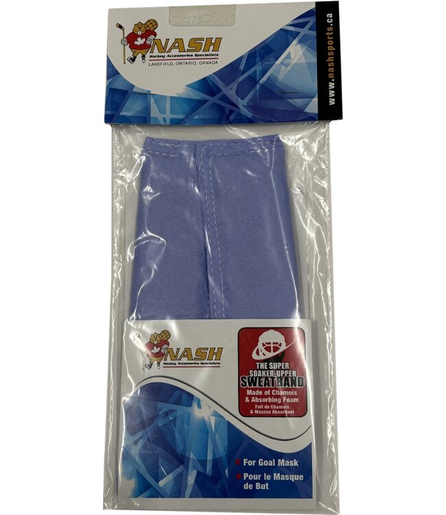 NASH Torwartmaske Blau Chamois Schweißband - 2er Pack