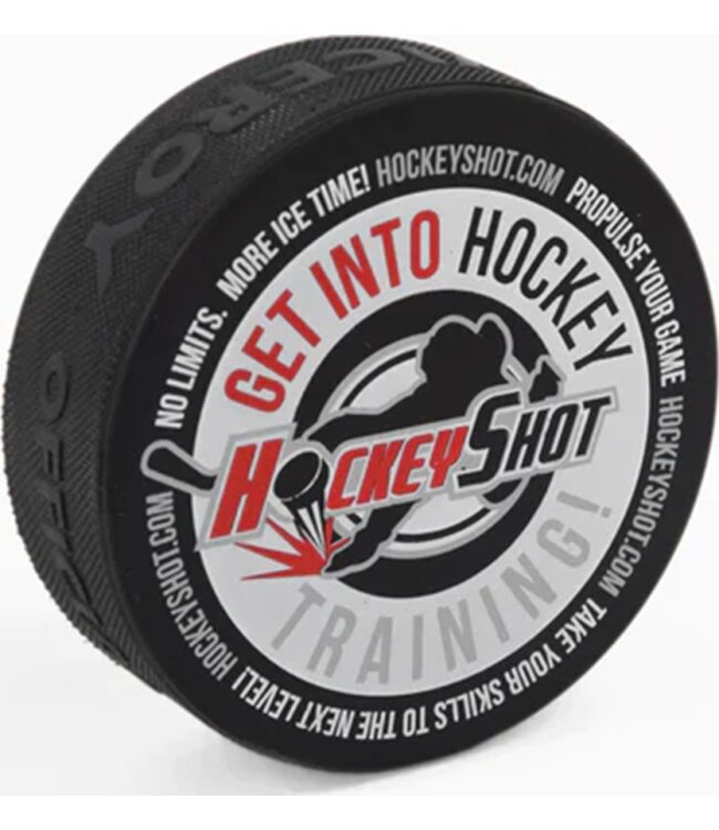 HOCKEYSHOT NHL Official Puck - 6oz - HockeyShot Logo