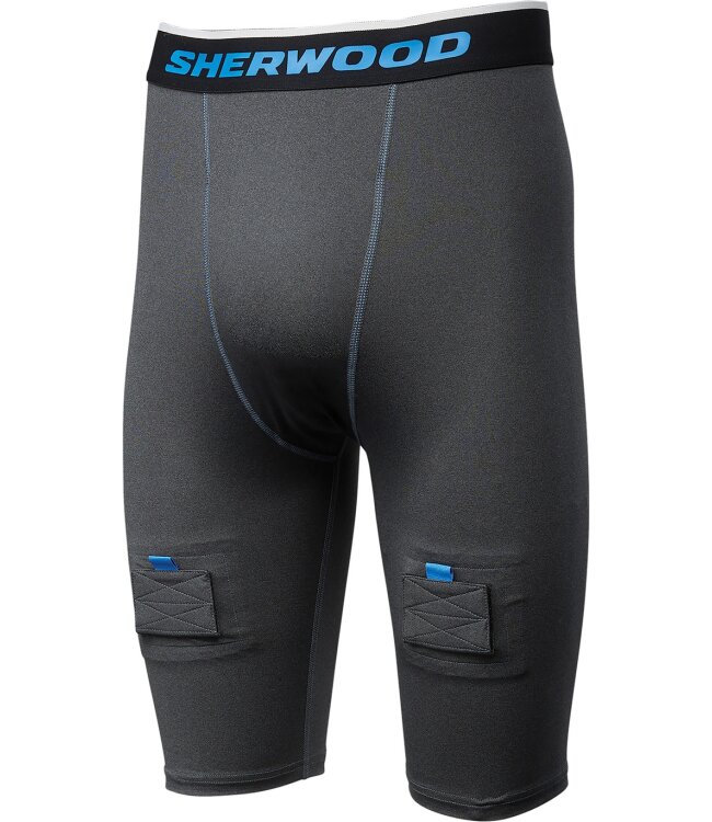 SHERWOOD Hat Trick Compression Jock Short - Sr.